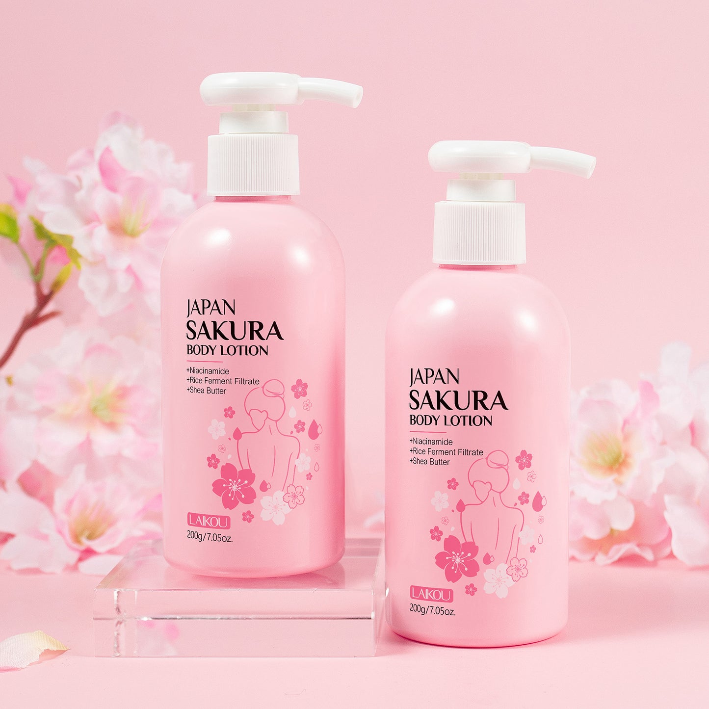 Sakura Body Lotion 200g Moisturizing Fragrance Retention Moisturizing Lotion